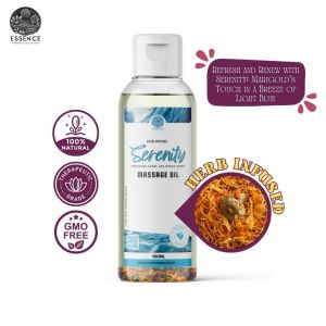 Essence Harmony Collection - SERENITY Premium Herb Infused Massage Oils Aromatic Natural Botanical-Infusedd