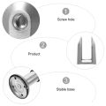 10cm Public Bathroom Partition Feet Stainless Steel Toilet Partition Support Feet Hardware Shower Room Door Legs. 