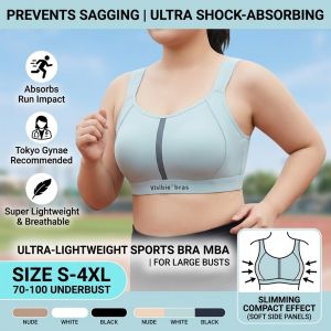 Womens Support Sports Bra Seamless Minimizer Shock Absorbing Anti Droop Lightweight Summer Shaping Activewear