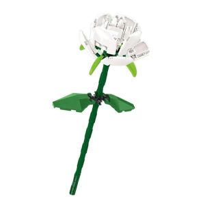 ช่อดอกอิฐ บล็อคตัวต่อ รูปดอกกุหลาบ ขนาดเล็ก DIY โรแมนติก ของเล่น ของขวัญ สําหรับตกแต่งแฟนสาว