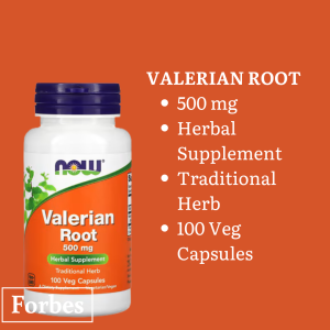 NOW Foods Valerian Root 500 mg capsules support relaxation stress relief and restful sleep