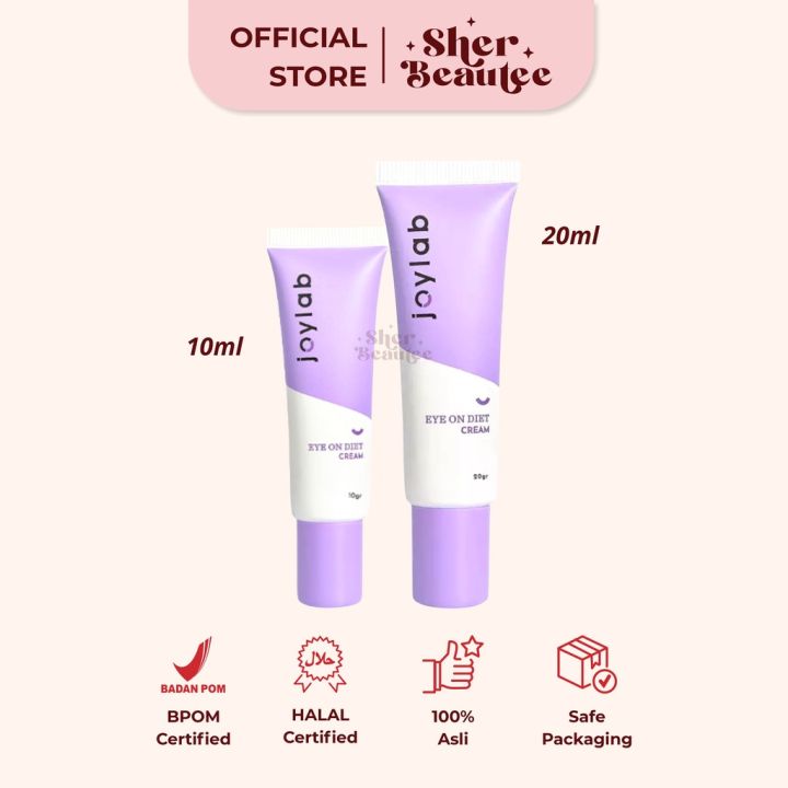 Joylab Eye On Diet Eye Cream 10gr 20gr Krim Mata Untuk Kulit Berminyak Krim Mata Mineral Paraben Free Krim Mata Ukuran Mini Dan Fullsize Lazada Lazada Indonesia