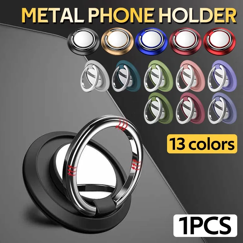 Universal Auto Accessories Cell Phone Ring Holder Deluxe 360° Rotatable  Ring Cincin Cell Phone Holder