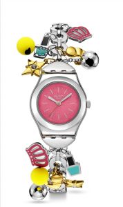 Swatch The Charm Of Mom (YSZ101G) Grey 25mm St. Steel Adjustable Watch