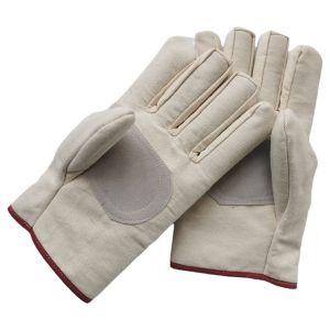 CANICECA 1Pair Double Thickened Canvas Gloves Stab Proof Wear Resistant Welding Protective Gloves Anti Cutting Labor Protection Gloves Welder Maintenance