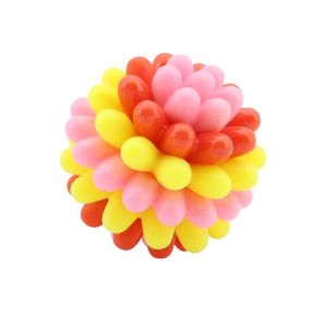NUBE Colorful Dog Elastic Ball Toy Bite Resistant Elastic Ball Pet Chewing Toy TPR Interactive Dog Toy Dog Cat