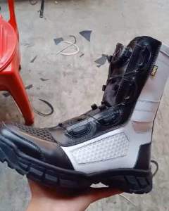 SEPATU PDL PROVOS TNI TALI PUTAR KULIT MERK SPARTA MODEL JARING TAWON