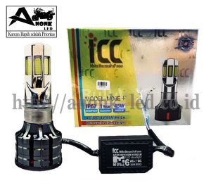 Lampu LED Motor 6 Sisi ICC M06E / Lampu utama Motor Mobil 6sisi 45Watt/30Watt / Bohlam LED Utama Motor AC DC ICC M06E