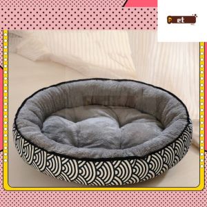 Cat Bed Double-side Pet BedBedsure Small Dog Bed Washable Round Cat Sofa Bed With Nonskid Bottom for Cat and Puppy
