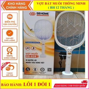 Vợt muỗi tự động 626 G8HOME kiêm Đèn Bắt Muỗi 2 trong 1 tự động sạc điện Vợt bắt muỗi thông minh kèm củ sạc Bảo Hành 1 năm