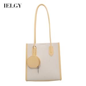 IELGY Túi Đeo Vai Nữ Màu Tương Phản Họa Tiết Thường Ngày Phong Cách Hàn Quốc