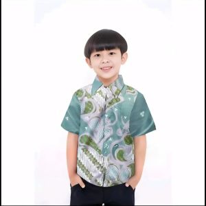 Batik Couple Keluarga Sarimbit Seragam Kondangan Motif Mulyo Sage