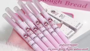 SWEETMINT Double-Ended Eyebrow Pencil Natural Hair Flow Wild Eyebrow Dye Eyebrow Cream Eyebrow Pencil 2-in-1 Blade Eyebrow Pencil 2025