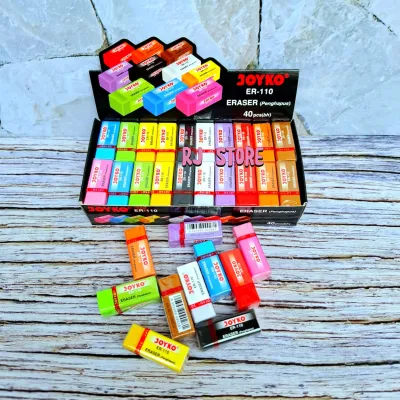 (promo) penghapus joyko / pengapus hitam putih 1 pak isi 40 pcs DAN 20 PCS