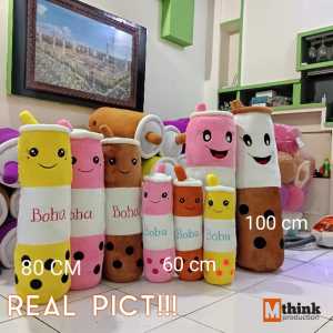 Guling Boba milk tea bahan Rasboa yang halus dan lembut tinggi 60 cm label SNI