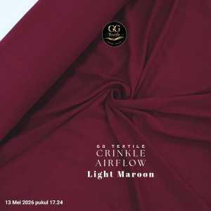 05 METER Kain Katun Rayon Krinkle Polos / Rayon Crinkle Premium - Cey Airflow Original by Goldeo