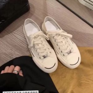 Giá khuyến mãi [ Su Yinyin cùng phong cách ] Phiên Bản Nâng Cấp ~ Giày thể thao vải canvas đế dày họa tiết da cừu cho phụ nữ màu trắng