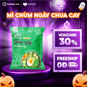 [THÙNG 30 GÓI]  Mì Chùm Ngây Vị Chua Cay - Foodmap Consumer - Gói 70Gram