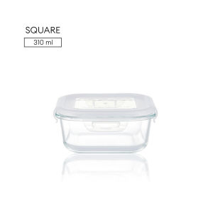 Borosilicate Glass Food Container Fresh Keeper Meal Prep Bowl Airtight Locking Lid Lunch Box Left Over Storage