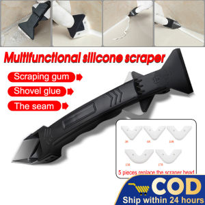 3 IN 1 Silicone Remover Caulking Tools & Glass Glue Angle Scraper Multi-function Caulking Finisher
