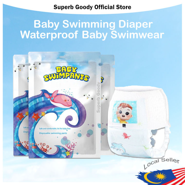 Disposable Swimming Pants Waterproof Swim Diaper Lazada