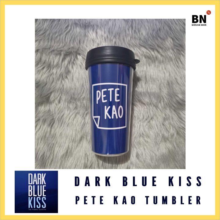 Dark Blue Kiss PeteKao Tumblers 500Ml Plastic Tumbler Non-Official