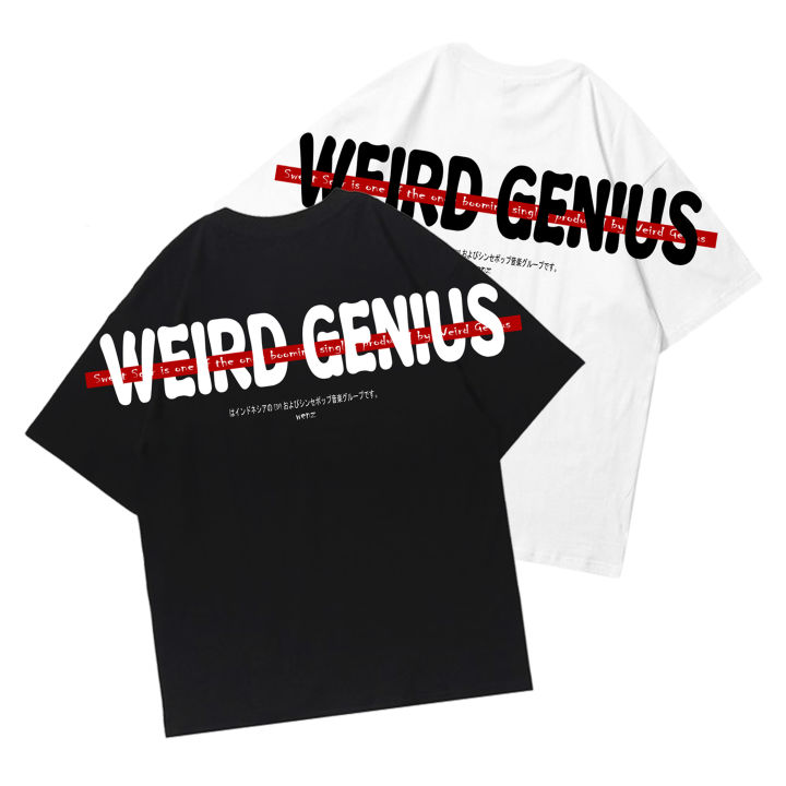 [Oversize] weird genius Baju Kaos Oversize Pria Wanita Oversize T-shirt  lengan pendek bisa cod streetwear distro pria wanita trendi