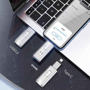 Portable 1TB Push-Pull Three-in-One USB Drive for Year-Round Travelers  Personal Users  Office Workers  Adults  Students - Multi-Functional Storage
