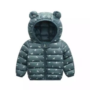Jaket parasut anak bertudung musim dingin/Winter hoodie jacket kids