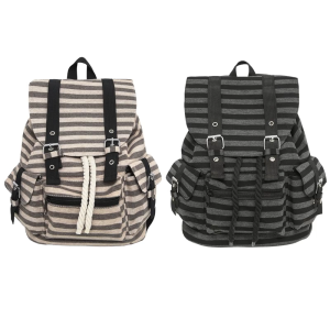 2025 Fashion Preppy Bag Stripes Printed Backpack School Backpack Laptop Bag Casual Daypack Work Commuters Bag Travel Bag