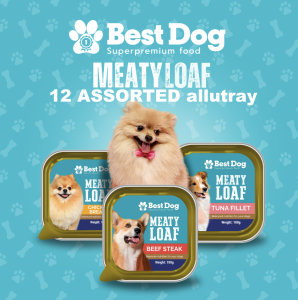 Best Dog Fresh MeatyLoaf Wet Dog Food Allutray 100grams (12 trays)