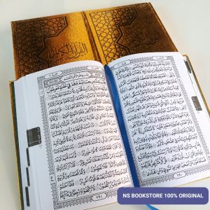 Al Quran sampul emas 21x14cm A5 non terjemah - Mushaf AlQuran AlQuran Al-Quran Murah biasa bombay