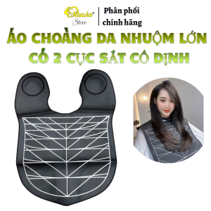 Choàng da lớn có 2 cục sắt dùng trong nhuộm duỗi uốn cắt tóc cao cấp