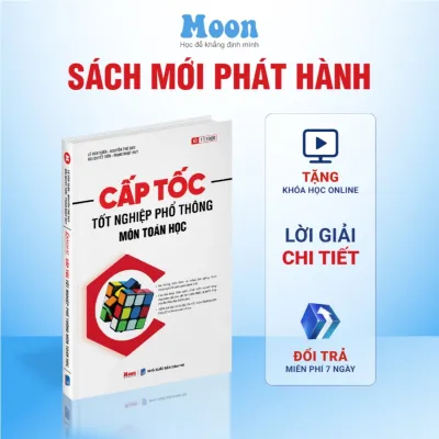 Sách tổng ôn cấp tốc Toán Học Lớp 12 Ôn thi tốt nghiệp THPT và Luyện thi đánh giá năng lực (bản mới nhất)