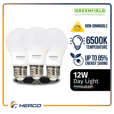 Greenfield LED Bulb 12W Daylight 3 pcs