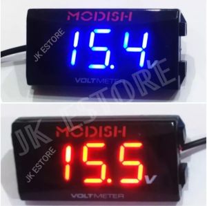 Volt Meter Digital Waterproof / Voltmeter Aki Slim Mini Anti Air Universal