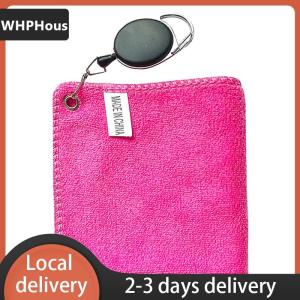 [COD] WHPHous Ship within 24 hours Golf Towel Wet And Dry Golf Cleaning Cloth Perfect For Golfers Cleaning Cloths With Retractable Hook Easy To Carry