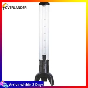 【Fast Shipping】 3L Beer Dispenser with Spigot and Ice Tube LED Light for Bar and Party Use Durable Stainless Steel Material