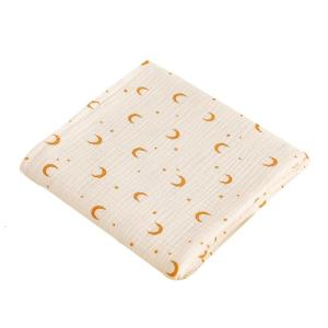 Baby Blanket Cotton Wrap Blanket Cute Print Swaddle Blanket Bath Towel Infant Crib Sheet Non-fluorescent Newborn Towel