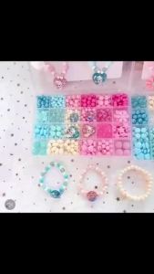 GIFTER DIY Beads Kit with Lock Letter Beads Heart Beads for Name celet Jewelry Making and Crafts