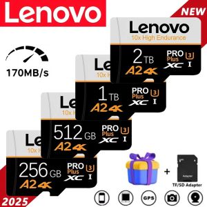 Lenovo High Speed Memory Card 2TB 1TB 512GB Micro TF SD Card 128GB 256GB TF Card For Camera Surveillance Devices For Sony