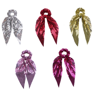 Shimmering Sequins Elastic Hair Tie Hair Scrunchies for Fashion Forward Women Elastic Hairband for Various Occasion