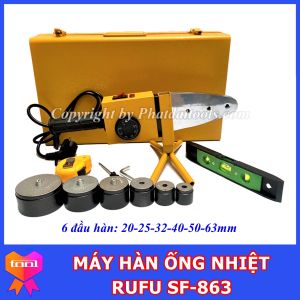 Máy Hàn Ống Nhiệt Đầu Hàn Từ Phi 20-63mm - RUFU SF863 (1500W) - Chuyên Dụng Cho Thợ Điện Nước - Bảo Hành Toàn Quốc 6 Tháng