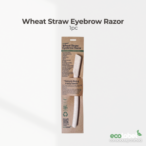 Eco-Friendly Wheat Straw Eyebrow Razor 3pcs Biodegradable Compostable Sustainable