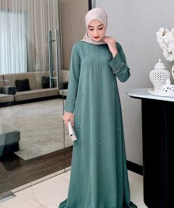 Miskha Dress Ceruty Apk Payet Gamis Wanita Model Terbaru 2024 Remaja Dress Wanita Kondangan Elegan