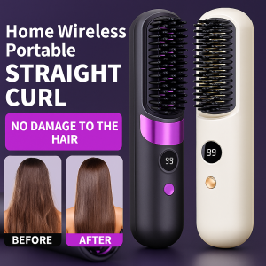 Home Portable Straight Curl Dual Purpose Comb Hair Care