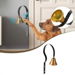 CHUAN Âm thanh lớn Chuông cửa treo Giọng rõ ràng Đồng thau Chuông cửa loại Bền bỉ Giá đỡ loại cong Chuông cửa hàng gắn tường Huấn luyện chó