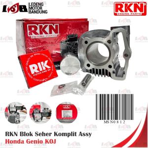 RKN Blok Boring Honda Genio Beat LED Scoopy New K1A Seher Piston Kit Cylinder Assy Motor Matic