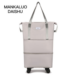 ล้อสากลกระเป๋าแยกเปียกและแห้งที่ความจุมากเป็นพิเศษ ลูกกลิ้ง ความจุขนาดใหญ่ แบบพกพา สองชั้น สําหรับผู้ชาย และผู้หญิง