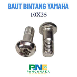 BAUT BINTANG YAMAHA 10 X 25 NIKEL - 2 PCS